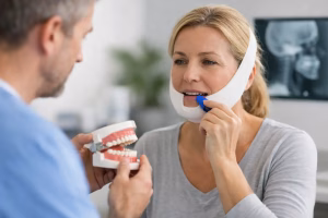 Rehabilitación mandibular tras cirugía y recuperación